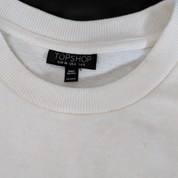 White crewneck Topshop Sweater - Picture 7 of 8